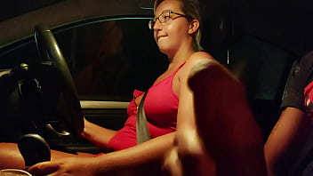 Preview 2 of Gia Derza Naughty America - stuck in traffic,  a stranger gets in my car and offers me better than the gear lever ...