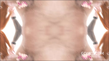 Preview 4 of First Time Sex Blood And Milk - New redhead Gia Tvoricceli assfucked in threesome with her first time anal and DP ever SZ2733