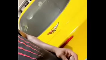 Preview 2 of Bokep Paling Laris - Long stroking my Muscular body next to my Corvette