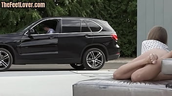 Preview 1 of Xxx 16com - Gorgeous feet babe gives footjob to bf after oralsex