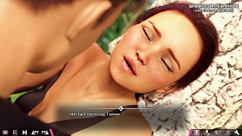 Preview 2 of Famle Sex Video - Double Homework | Wild sex right in the forest with hot girlfriend teen with a sporty body | My sexiest gameplay moments | Part #13