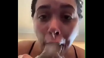 Preview 1 of Peuton Sommons - Lil baddie gives the sloppiest juciest head ever till her man cums
