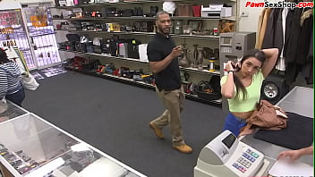 Preview 2 of Hardx 9 Com - Curvy latina pays her debts with her body in the pawnshop