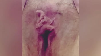 Preview 2 of Ebony Princess Lacy - Huge labia dangle and shake