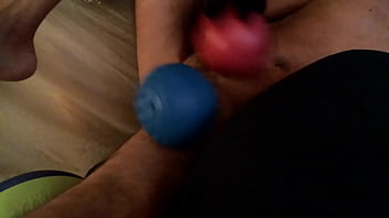 Preview 3 of Ebonx Solo - sloppy dildo slut works his hole good. open those legs !