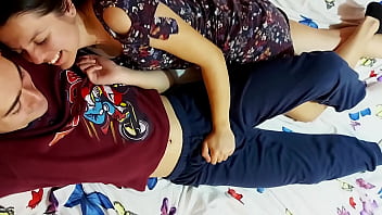 Preview 1 of Xxx On Lactating Tits - Can I see your cock,  stepbro?