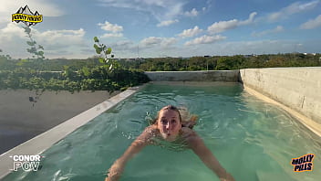 Preview 4 of Mouth Full Load - Big Boobs Blonde Fucked on Spring Break Vacati Pills POV 4K