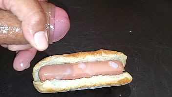 Preview 4 of Xxxi Videos India - Cum Mayonnaise for my lunch time Hot Dog!