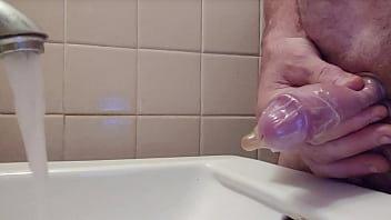 Preview 1 of Dog Marg - Filling a condom with piss