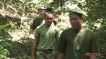 Preview 1 of Bangla Xnxx Video 2019 - Sparta - Four Horny Gay Soldiers Have Rough Anal Sex In A Forest!