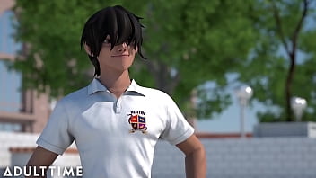 Preview 2 of Indian Wife Fuck By Boss - ADULT TIME Hentai Sex Headmaster Makes Tardy Classmates Fuck In Front Of Everyone