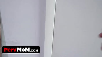 Preview 1 of Mike Adriano Boobs Licking - Sensual Plump Stepmom Wants To Become A Pornstar And Will Use Stepson&#039_s Help To Take Nude Photos