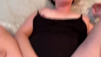 Preview 3 of Sissy Turned Bi Husbands Ass - Massive Cumshot On My Pussy After My Shower