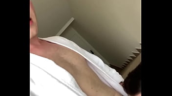 Preview 4 of Cute Sister Friends - Extreme video with Viktor on the landing in the hotel.