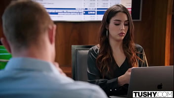 Preview 1 of Qvyb Hy - TUSHY Anal-obsessed Vanessa seduces her hot coworker Oliver