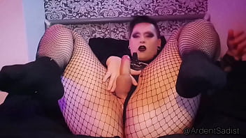 Preview 3 of Sxxx Donkey - Goth dom trans dick bouncing and jerking