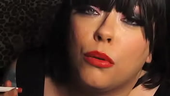Preview 3 of Oldman Tsubasa Amami - BBW British Mistress Smokes A Filterless Gauloise Cigarette With Close Ups