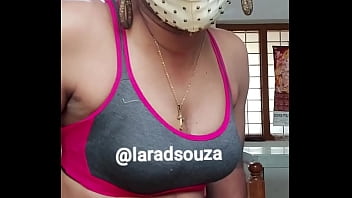 Preview 2 of Kollam Musilim Girls Sex Vedios - Indian sexy crossdresser Lara D&#039_Souza in gym suit