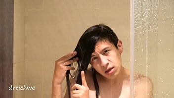 Preview 4 of Joni Ding X - Bathing My Beautiful Long Hair Shower Fetish