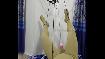 Preview 4 of Crop Sex - Zentai femdom slave penis hang