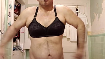 Preview 3 of Massage Hand - Trying on Bra Wings Flapping