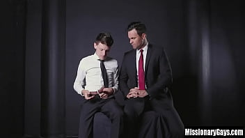 Preview 2 of Yu Jizz Sex - Twink gets fucked by mormon bishop