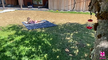 Preview 1 of Drew Barrymore Lesbian Sex Video - Front yard sex get&#039_s hot - FoxxxLife - Pov,  Public Sex,  Babe