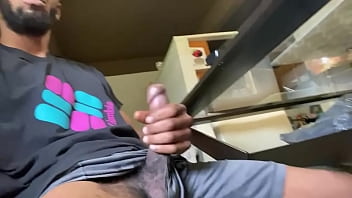 Preview 3 of Tante Ngetot Ponakan - Jerking off at the dining room table