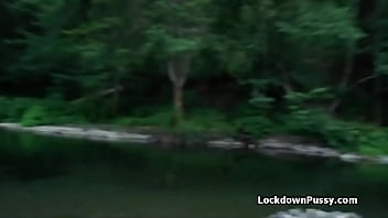 Preview 1 of Bracket Xxx Video - Fucking gf in the nature next to a river