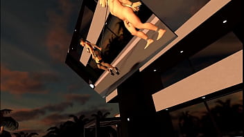 Preview 1 of Shasay Grey - Citor3 3D SFM VR bondage game huge tits mistress makes cum again twice_ doggy,  pegging,  milking