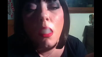Preview 3 of Dani Daniel Uncent - Chubby Mistress Tina Snua Smokes A Filterless Cigarette