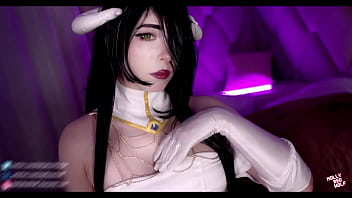 Preview 1 of Japanese Shit Sex - Albedo was able to get Ainz into bed - MollyRedWolf