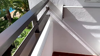 Preview 1 of 3gb King Telugu - Cheating Wife Fucks On The Hotel&rsquo_s Balcony In Tenerife #Creampie