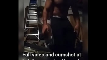Preview 1 of Best Sex Virgin - Hot Bodybuilder Flexing Nude and Jerking off Big Dick in the Garage