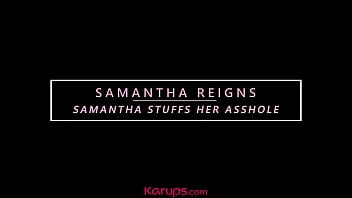 Preview 1 of 3d Futa Slave - Karups -  Samantha Reigns Double Penetration Masturbation