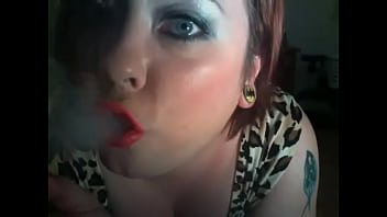 Preview 4 of Orissa Xnx - Tarty British Mistress Tina Snua Applies Lipstick &amp_ Smokes 2 Vogue Slim Cigarettes At Once
