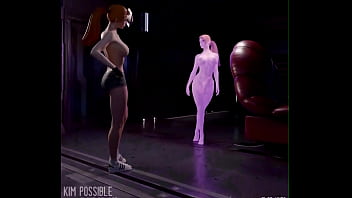 Preview 1 of Urdu Me Zaban Me - 3D Redhead 2 Chicks Big Tits POV sex Breast Expansion w/ Sound added