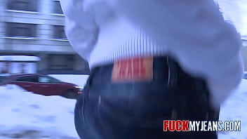 Preview 2 of P Blico Cock - Brunette Anal Slut gets Facial Cum Load