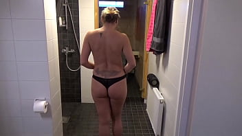 Preview 1 of Air Sqie - I got caught masturbating while taking a shower