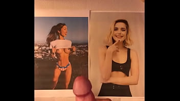 Preview 2 of Xvideose Commp3 - cumshot tribute championship round 8 - Kiernan Shipka vs. Caroline Einhoff