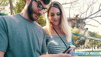 Preview 1 of Girl Vipe - How Dumb Teen Blonde Gets Her Math Assignments Done- Gabby Carter