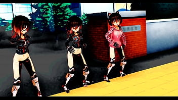 Preview 3 of Mikaela At - cyborg girls dancing not porn