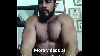 Preview 1 of Shower Lesibians - Sexy Bodybuilder Posing and Stroking Thick Cock