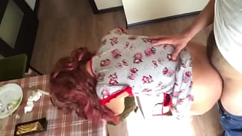Preview 2 of Xxx Sex Indian Bhabi Ass - Stepmother called her son to dinner and give him a blowjob and sex