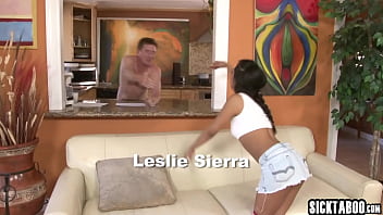 Preview 1 of Bowling In Public - Stepdad fucked his petite Latina stepdaughter with nice ass Leslie Sierra