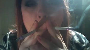 Preview 2 of Assia Pussy - British BBW Mistress Tina Snua Wants You To Be Her Smoke As She Smokes 2 Cigarettes At Once