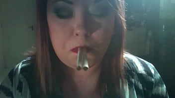 Preview 1 of Assia Pussy - British BBW Mistress Tina Snua Wants You To Be Her Smoke As She Smokes 2 Cigarettes At Once