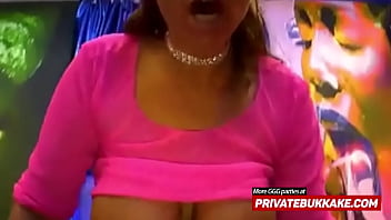 Preview 4 of Full Of Cume - Totally naked girl does anal during a bukkake session