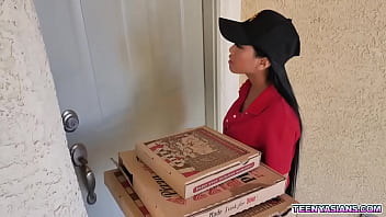 Preview 1 of Beanibazar Sex - Two horny teens ordered some pizza and fucked this sexy asian delivery girl.