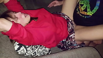 Preview 4 of Pretty Girl On The Floor - Wife Agness watches BJ and gets fucked